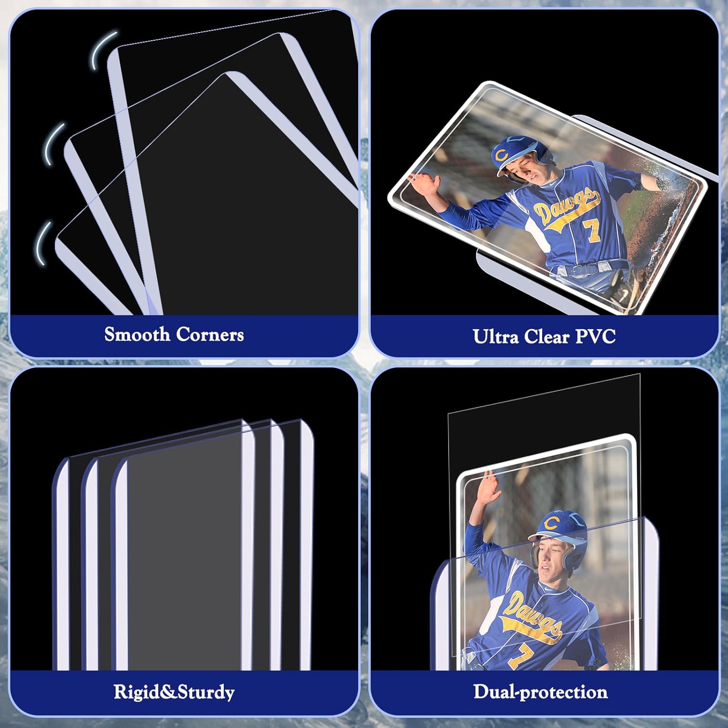 TopLoaders – 200 fundas para tarjetas y 400 fundas transparentes y suaves para tarjetas intercambiables, fundas protectoras para tarjetas Stardard,