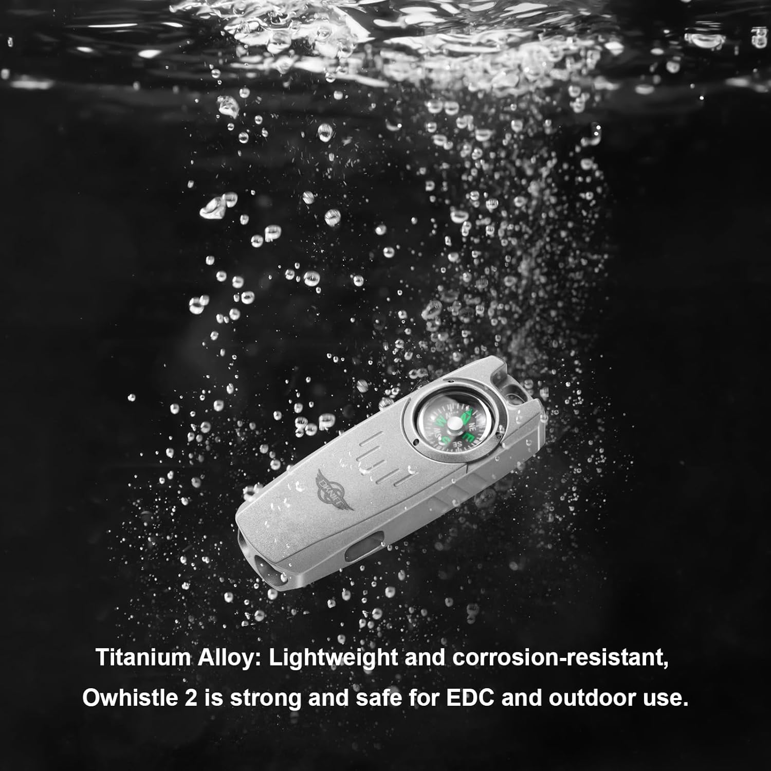 OKNIFE Owhistle – Paquete de 2 silbatos de emergencia multifuncionales con Otacle P1 11 en 1, alicates multiherramienta ligeros de acero inoxidable