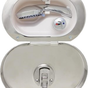 ITC Manufacturers’ Select – Ducha de acero inoxidable fría y caliente, ducha de lavado marino (97012SSM) (X0029B700R) ITC Manufacturers’ Select – Ducha de acero inoxidable fría y caliente, ducha de lavado marino (97012SSM) (X0029B700R)