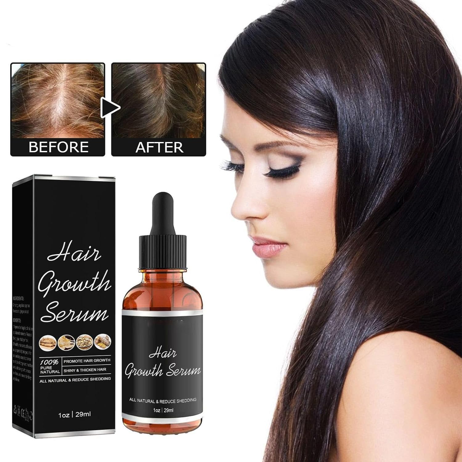 Suero para el crecimiento del cabello, aceitunas africanas, suero para el crecimiento del cabello, suero de amor para el cabello, aceite para