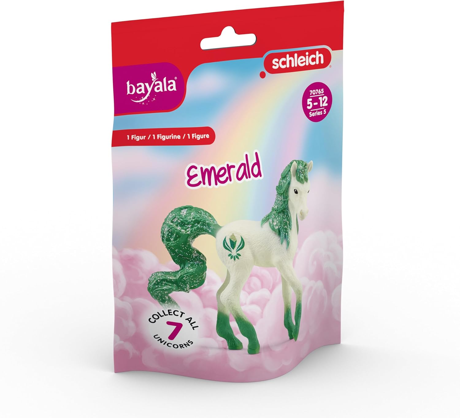 Schleich bayala, Juguetes de unicornio para niñas y niños, serie coleccionable de unicornio 2023, esmeralda