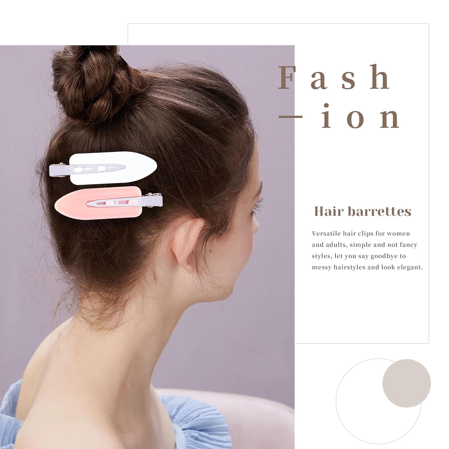 Cptots Pinzas para el cabello sin arrugas, pinzas de maquillaje sin doblez, pinzas para el cabello sin abolladuras, pinzas para el cabello planas