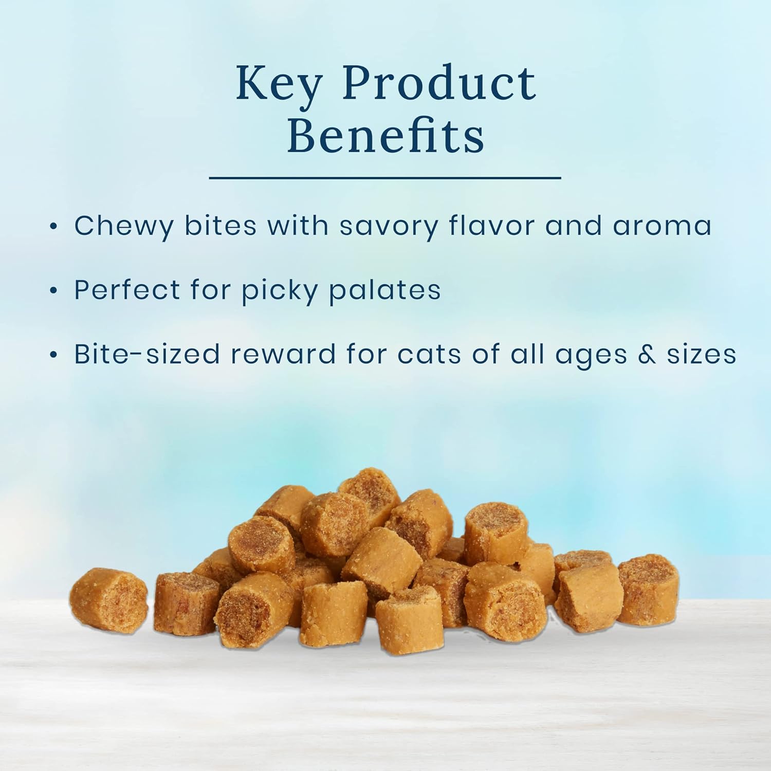 Blue Buffalo True Chews – Golosinas masticables naturales para gatos, bolsa de 3 onzas