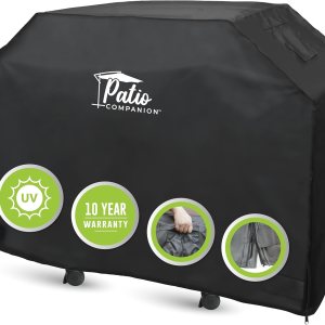 Funda para parrilla de barbacoa de 58 pulgadas, material de bloqueo UV de alta calidad, impermeable y resistente a la intemperie, cubierta de Funda para parrilla de barbacoa de 58 pulgadas, material de bloqueo UV de alta calidad, impermeable y resistente a la intemperie, cubierta de