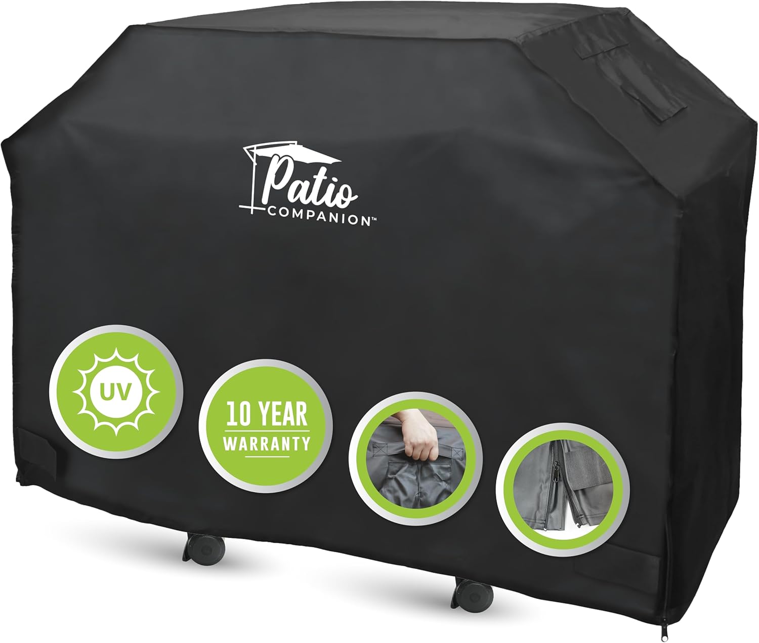 Funda para parrilla de barbacoa de 58 pulgadas, material de bloqueo UV de alta calidad, impermeable y resistente a la intemperie, cubierta de