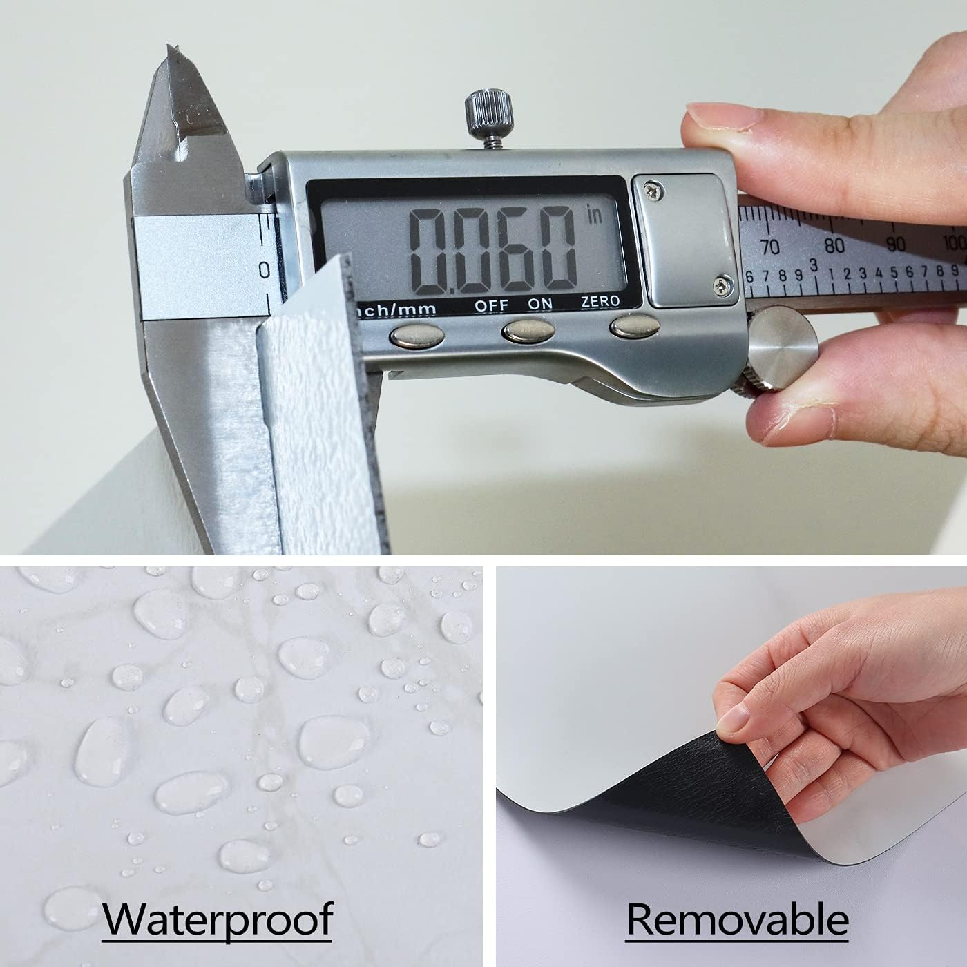 Livelynine 16-Pack Grey Slate Flooring Peel and Stick Floor Tile Waterproof Vinyl Flooring Sheet Self Adhesive Floor Tiles for Bathroom Laminate