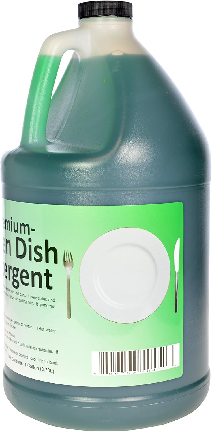 Simply Kleen USA – Jabón líquido detergente para platos, repuesto de 1 galón, potencia de limpieza concentrada para cocinas domésticas o