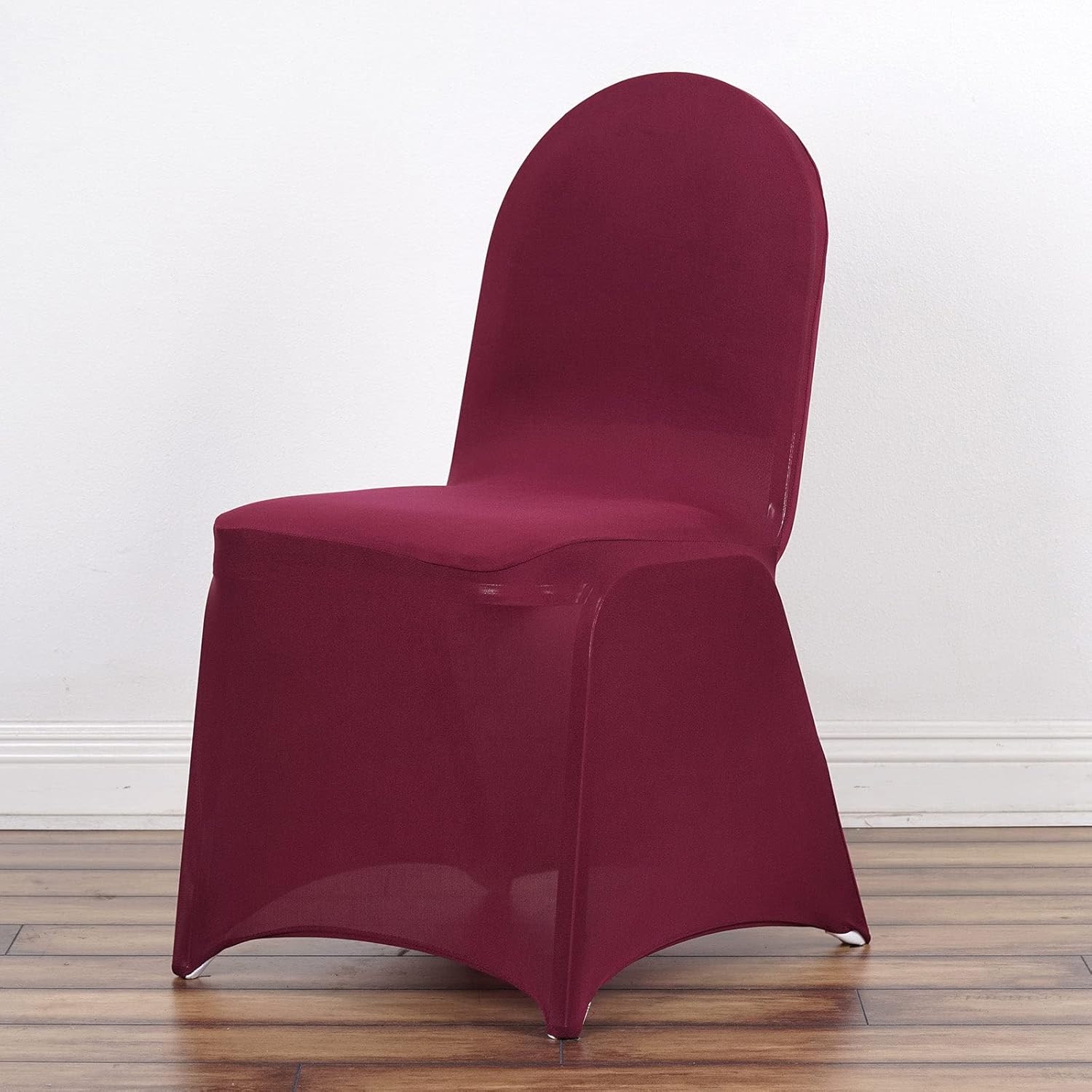 Efavormart – 100 fundas para sillas de banquetes de elastano elástico color burdeos, fundas para eventos, bodas, fiestas, banquetes y catering
