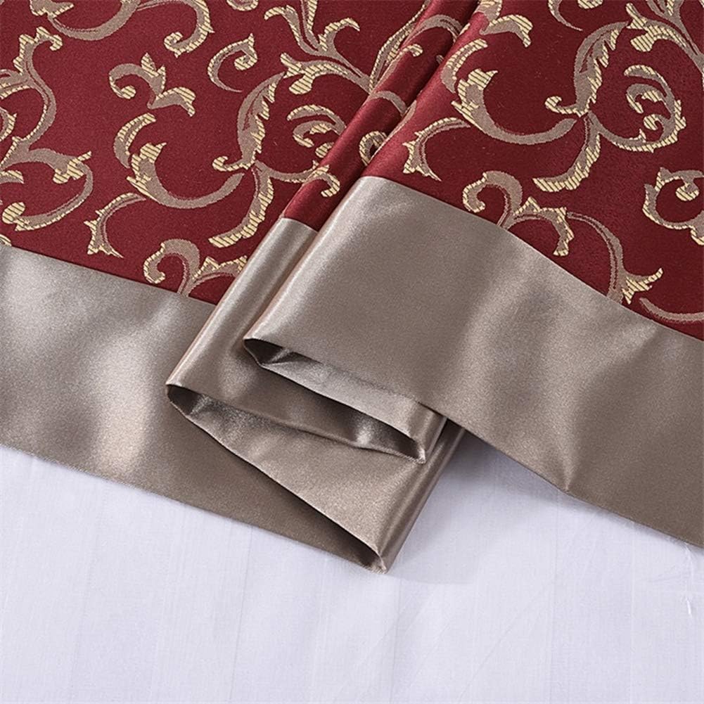 Twelve Corredor de cama rojo King Bedding Bufanda Protector de cama bufandas decorativas para dormitorio, hotel, boda, sala de 19.7 x 94.5 in