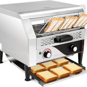 WICHEMI Tostadora comercial 450 rebanadashora tostadora transportadora eléctrica 2600 W tostadora de restaurante para pan bagel pan resistente WICHEMI Tostadora comercial 450 rebanadashora tostadora transportadora eléctrica 2600 W tostadora de restaurante para pan bagel pan resistente