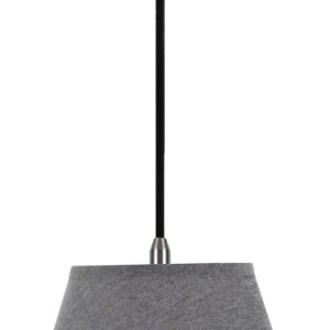 Aspen Creative, Gris, 72625-11 Lámpara colgante de techo con pantalla de tela imperio de tapa dura de transición, 12 pulgadas de ancho Aspen Creative, Gris, 72625-11 Lámpara colgante de techo con pantalla de tela imperio de tapa dura de transición, 12 pulgadas de ancho