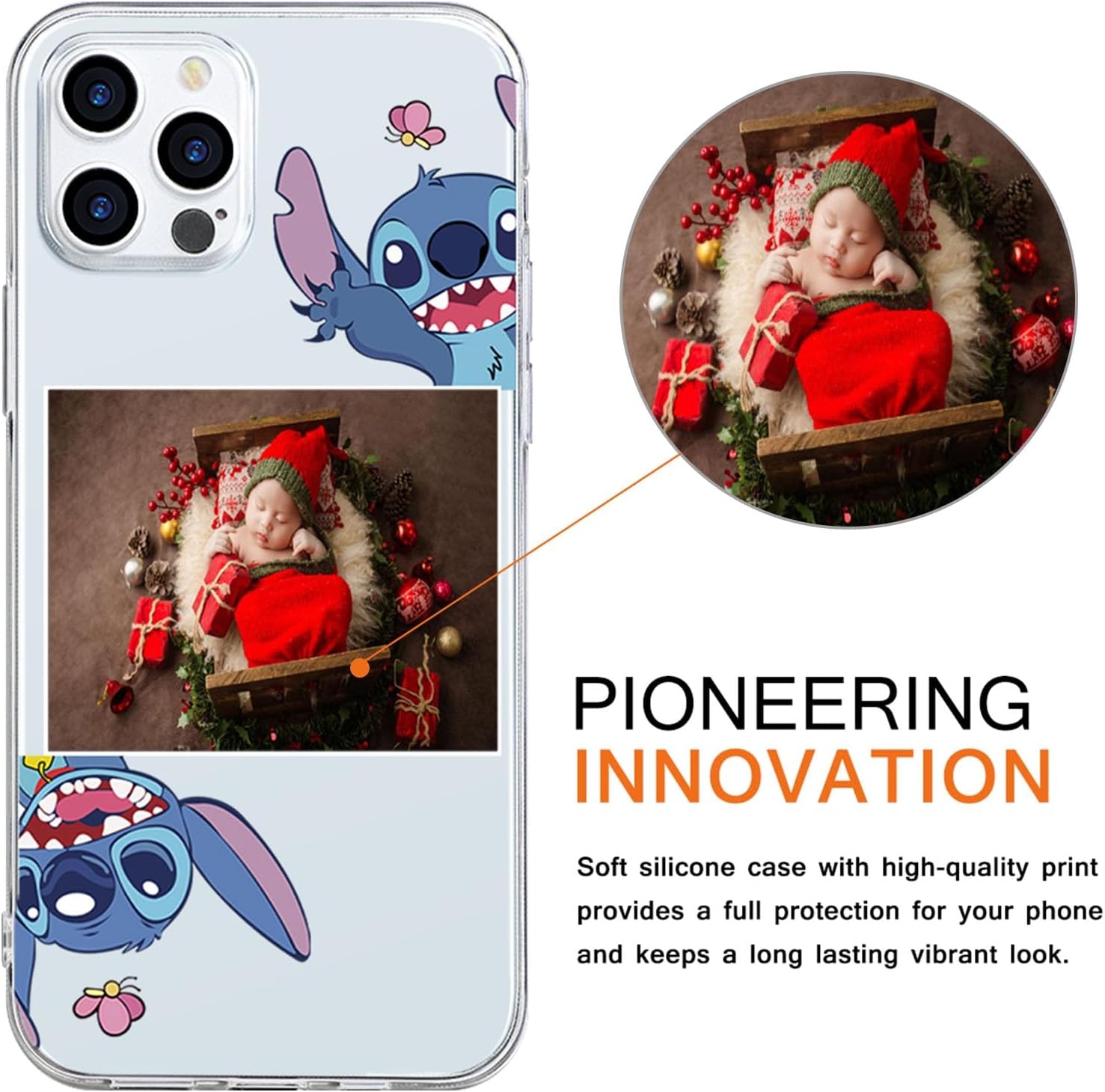 nurkorki Funda transparente personalizada para iPhone XR de 6.1 pulgadas, bonita funda de silicona con foto de dibujos animados de anime, regalo