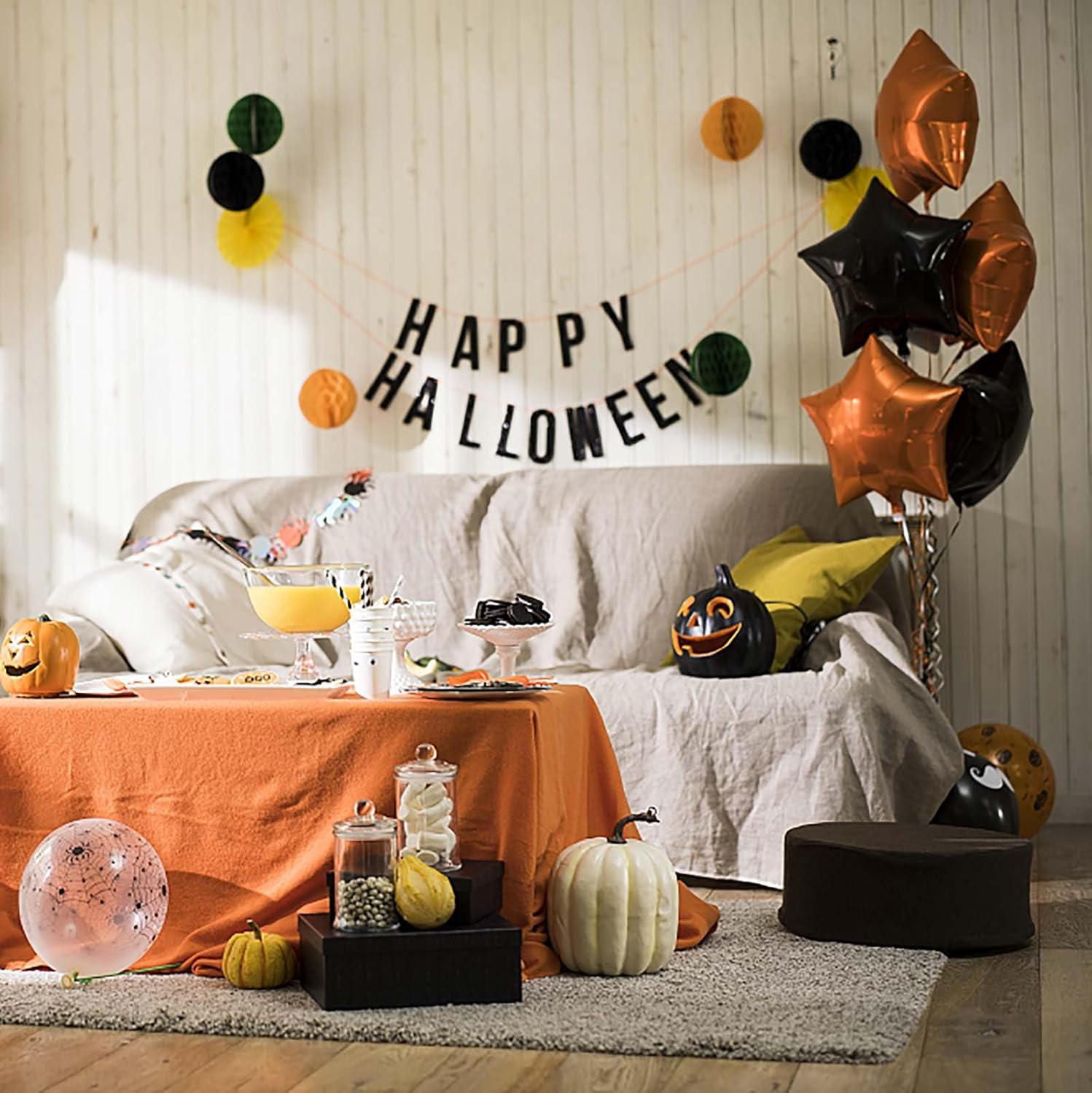 KALOR Globos de Mylar de estrella negra de 18 pulgadas, 10 globos de helio en forma de estrella para bodas, baby shower, decoraciones de fiesta de