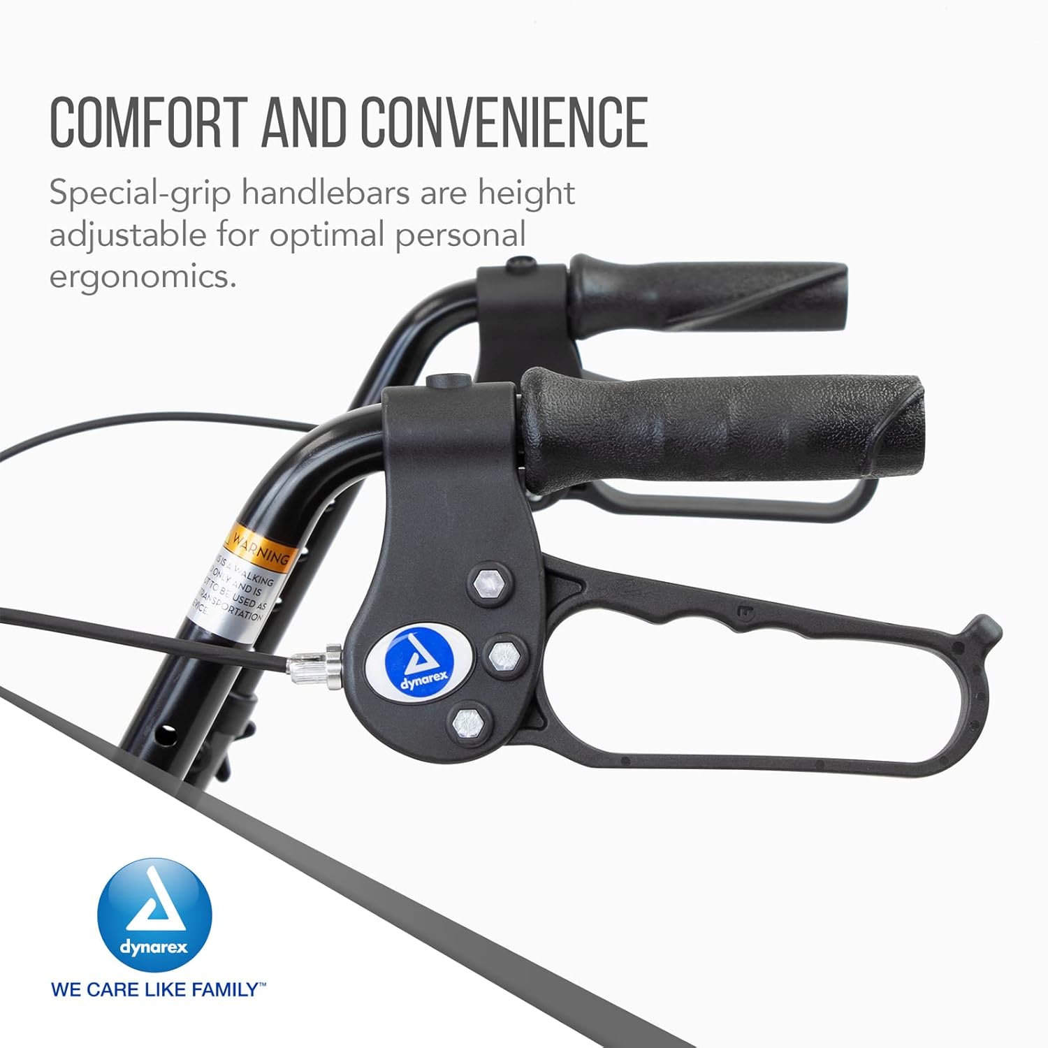 Dynarex DynaGo Duo Transport 4 ruedas – Andador con ruedas de pie y silla de ruedas de transporte sentada – Reposapiés plegables, capacidad de peso