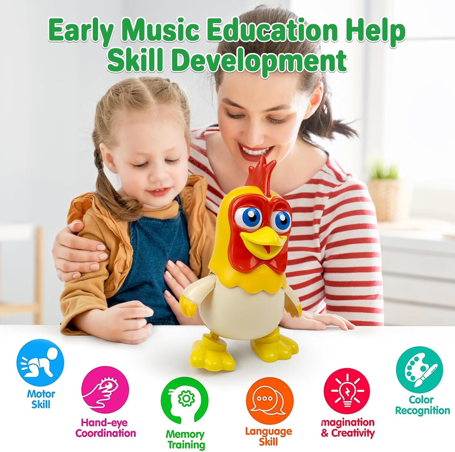 TOYMAKER La Granja de Zenon Bartolito Bartolito – Juguetes para bebés bailarines, música para niños, juguetes educativos interactivos de aprendizaje
