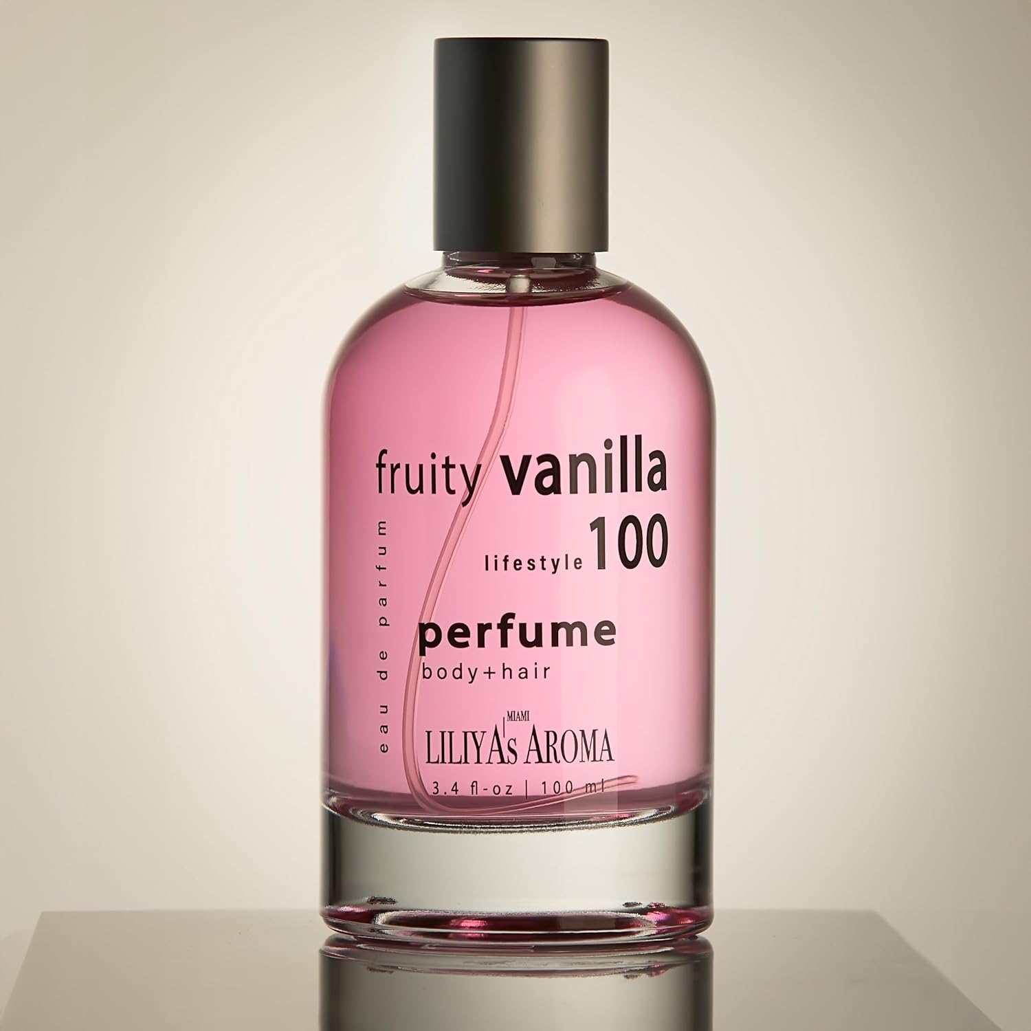 Liliya’s Aroma Fruity Vanilla 100 Eau de Parfum – Fragancia de larga duración, bayas, ylang-ylang y vainilla, perfume para mujer, 3.4 onzas líquidas