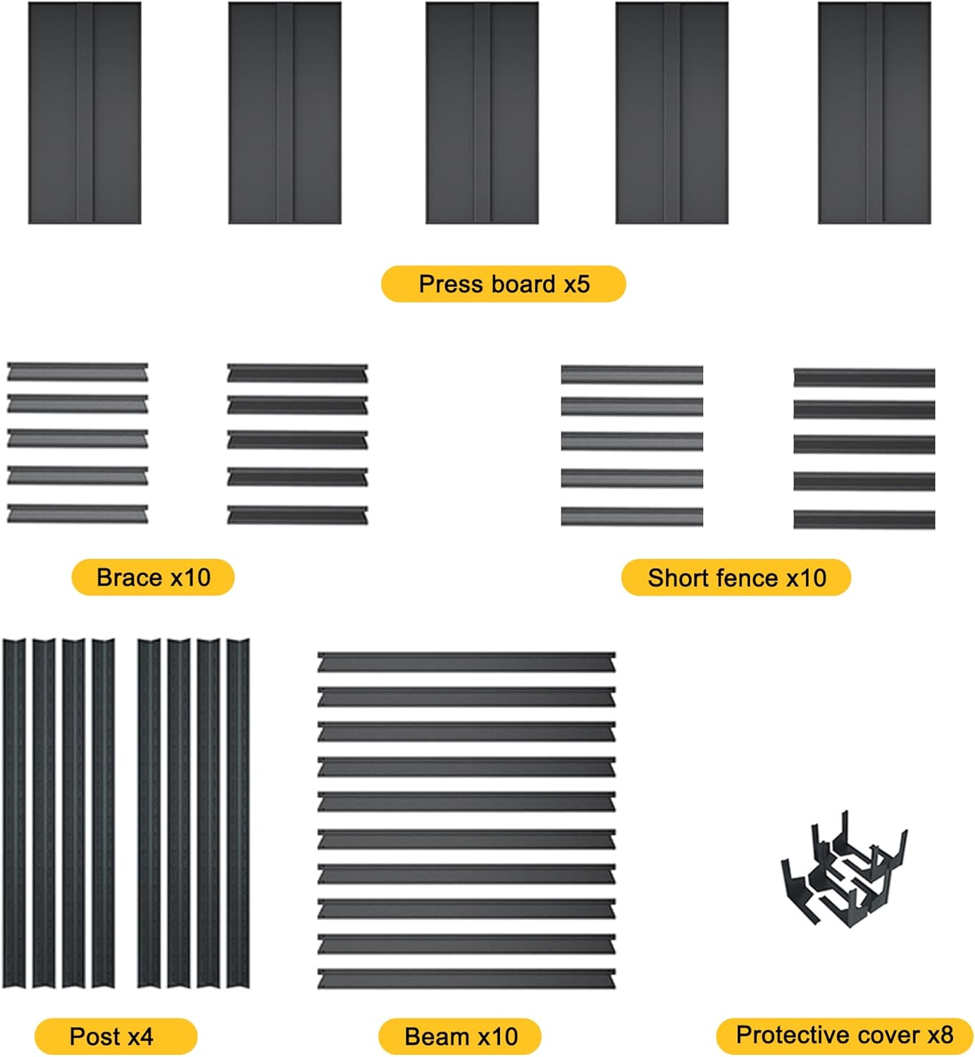 Estantería de metal resistente de 5 niveles y 2000 libras, estantes grandes de almacenamiento, estantes de metal ajustables con capacidad de 2000