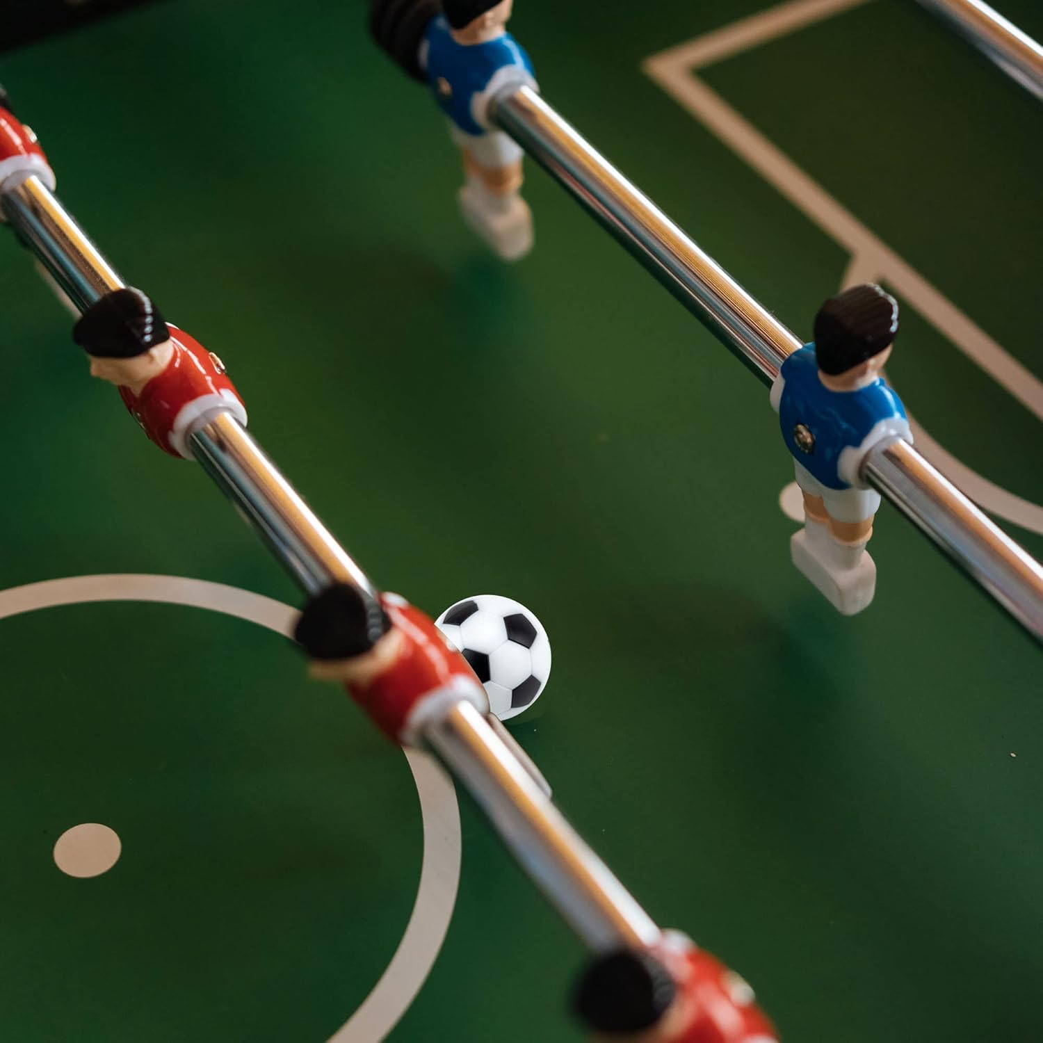 IFAMIO Juego de 12 pelotas de futbolín de fútbol, mini pelotas de fútbol en blanco y negro, mini pelotas de fútbol de mesa