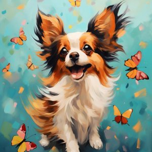 PIPISKY Fácil de pintar por números para adultos principiantes, papillon, papillon, kits de pintura de manualidades, regalos para amantes de los PIPISKY Fácil de pintar por números para adultos principiantes, papillon, papillon, kits de pintura de manualidades, regalos para amantes de los