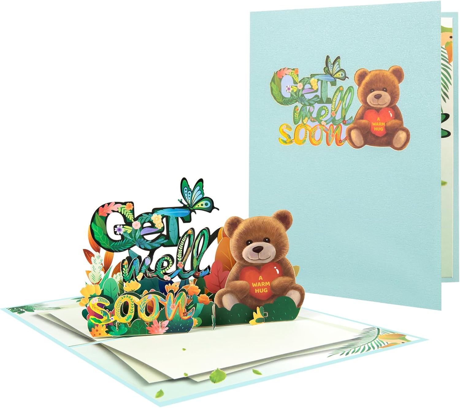 GREETING ART Tarjeta de recupérate pronto, tarjetas religiosas de recuperación, tarjeta de recupérate pronto, tarjetas de condolencias para hombres