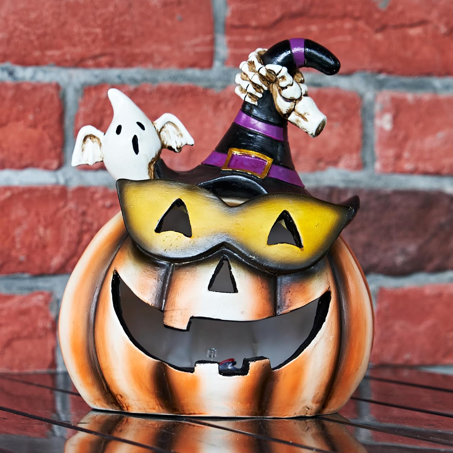Decoraciones de Halloween  Decoración de luces de calabaza  Linterna decorativa para exteriores para el hogar, interior, exterior, Halloween,