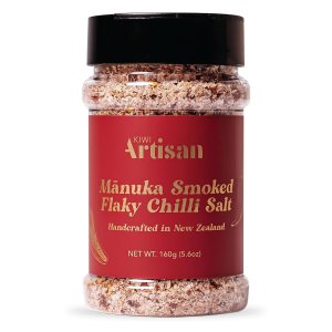 Kiwi Artisan Sal de chile ahumado, copos de sal marina orgánica, condimento para frotar en seco, infundido con pimentón ahumado y jalapeño, Kiwi Artisan Sal de chile ahumado, copos de sal marina orgánica, condimento para frotar en seco, infundido con pimentón ahumado y jalapeño,