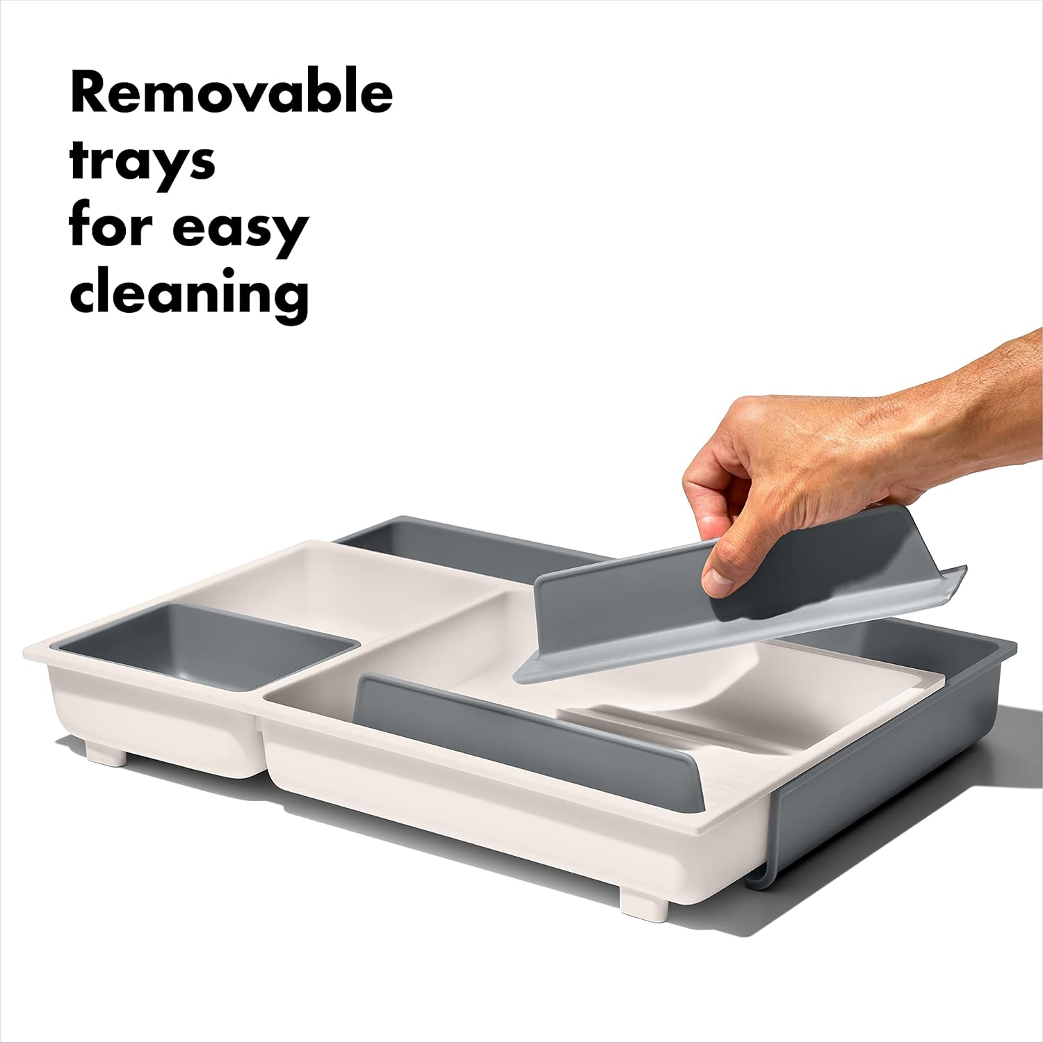 OXO Good Grips – Juego de 2 elementos esenciales para organizar cajones de cocina
