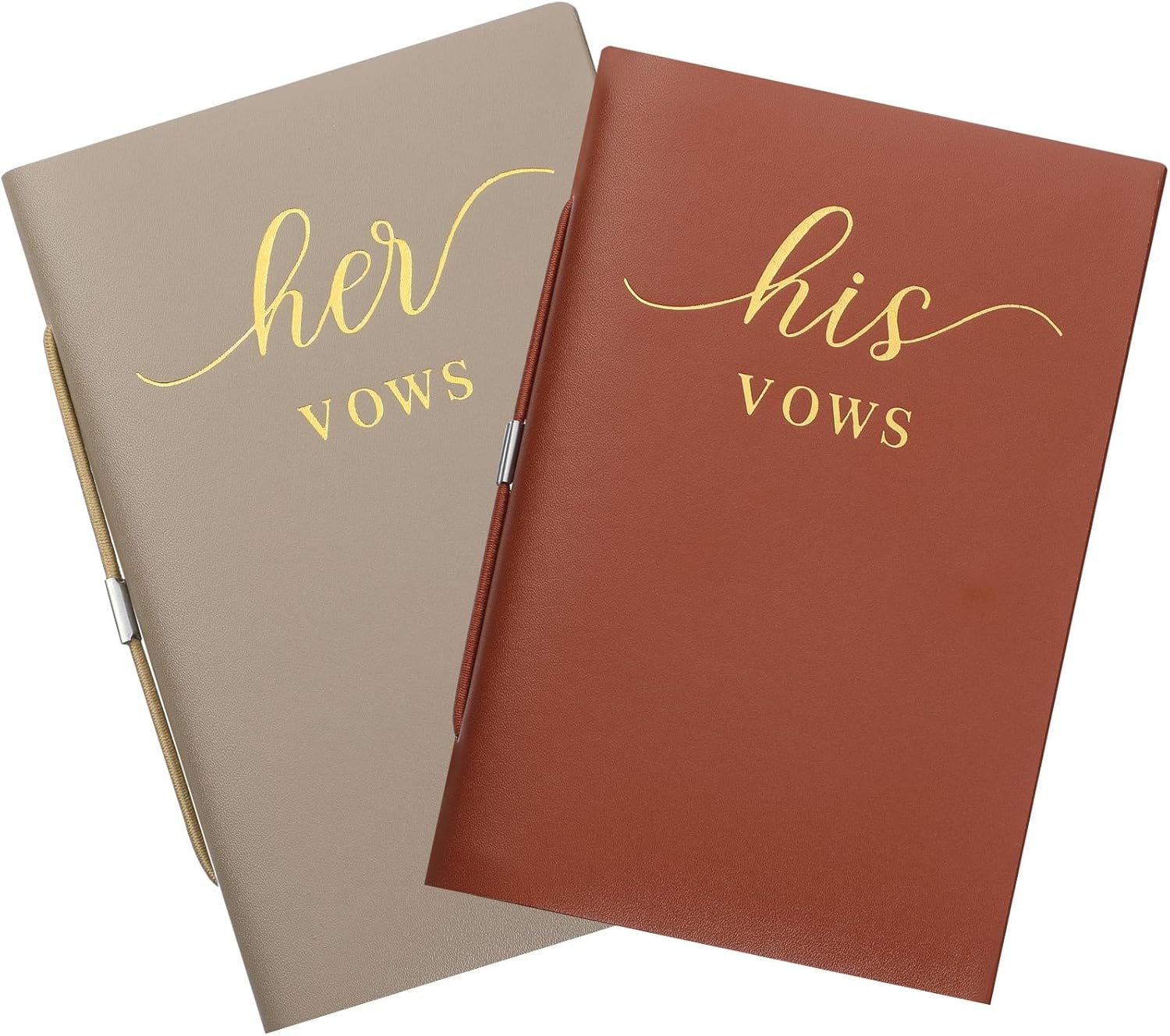 2 libros de votos de boda para él y para ella, cuaderno de votos para boda, diario de votos de boda, libro oficial de 5.9 x 3.9 pulgadas, despedida
