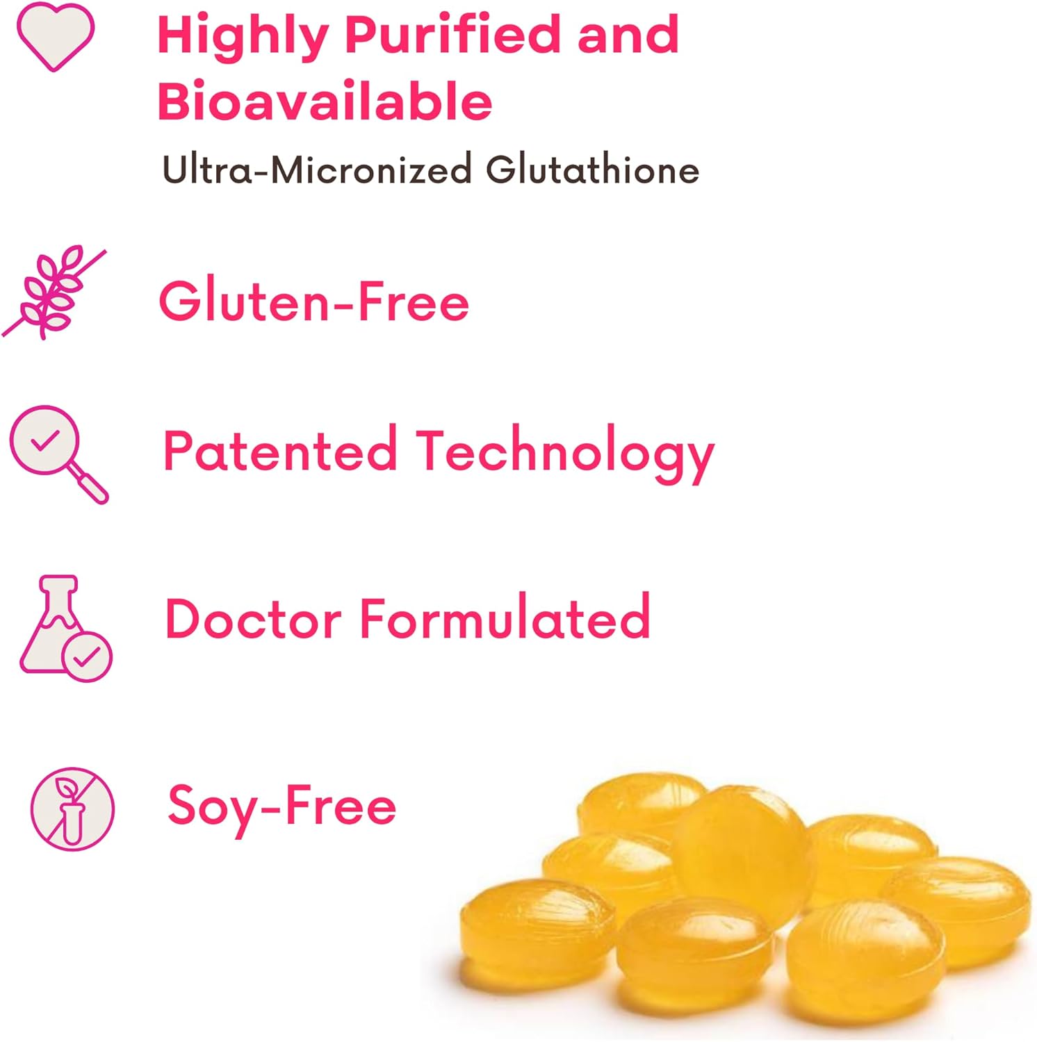 Gotas de glutatión ultra micronizadas, altamente purificadas y biodisponibles, fermentación sin OMG, antioxidante, suplemento de glutatión reducido