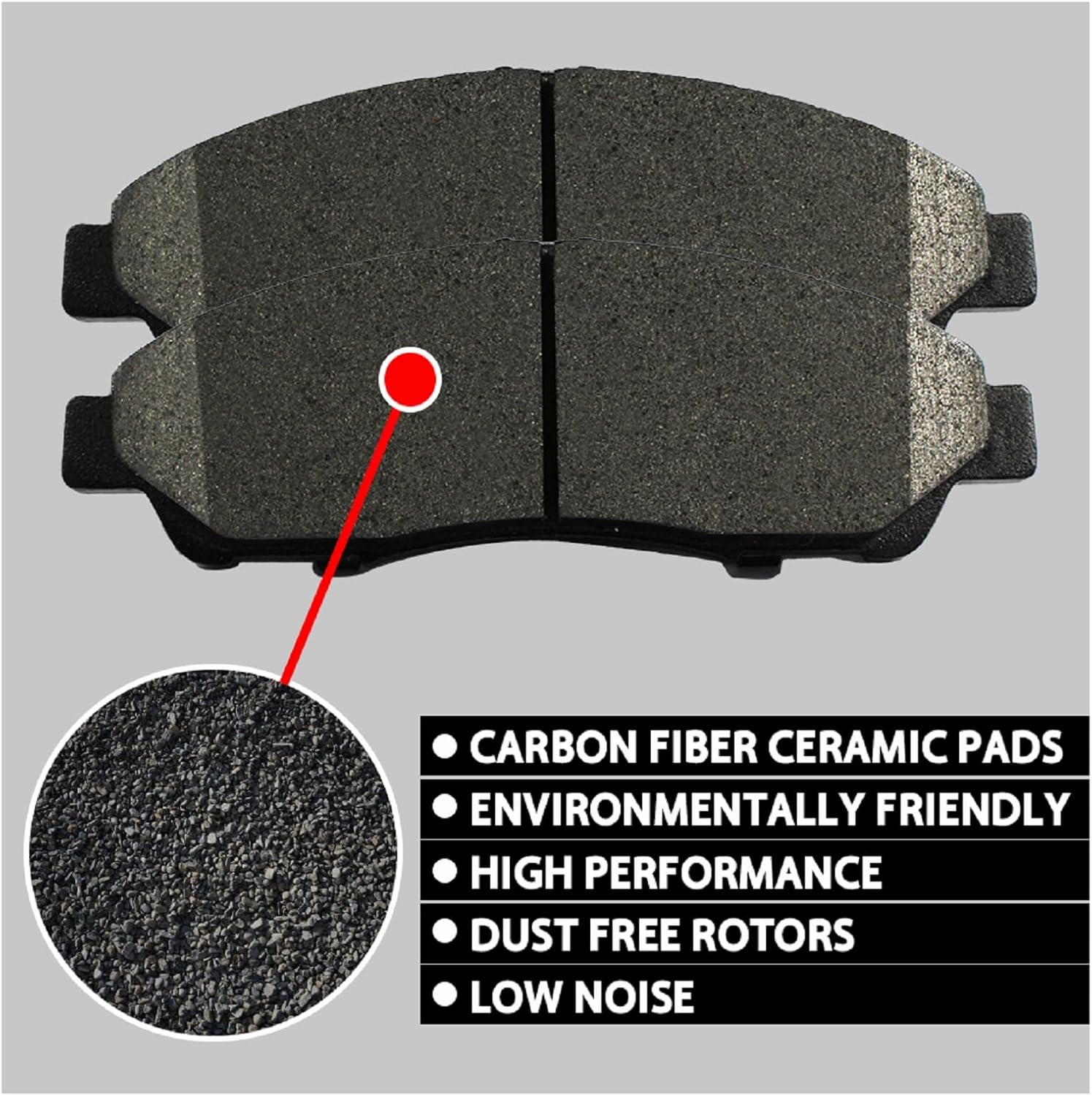 Pastillas de freno de cerámica delanteras y traseras de repuesto para Toyota Prius V D1210 D1391 2012-2017