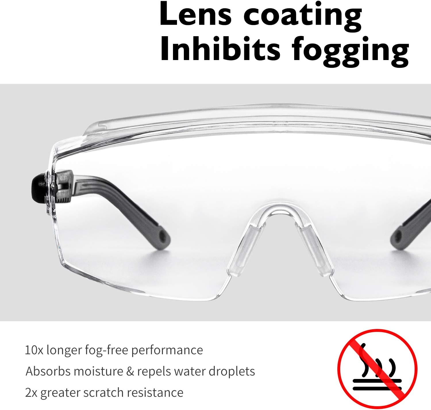 Gafas de seguridad antivaho con protectores laterales, elegantes gafas de seguridad para hombres y mujeres, gafas protectoras transparentes