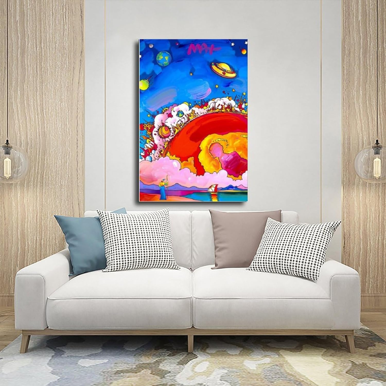 35+ Peter Max – Póster artístico para pared, arte estético, pinturas en lienzo, arte de pared para sala de estar, dormitorio, decoración del hogar,