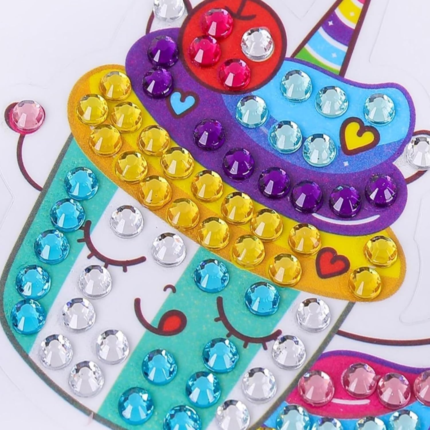 Fadgesy Kits de calcomanías de pintura de diamantes 5D para artes infantiles, kits de pintura por números, adecuación, arte y manualidades para