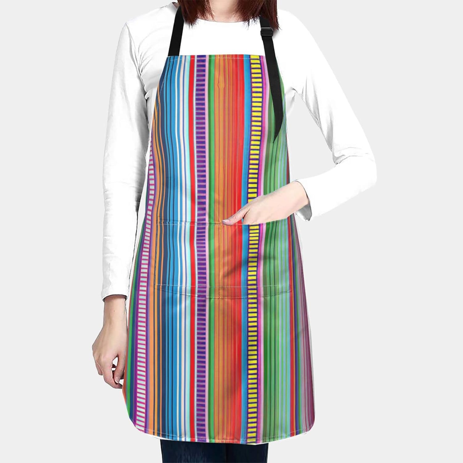 Divertido delantal ajustable para barbacoa para mujeres y hombres, regalos de cumpleaños, parrilla, cocinero, babero, 2 bolsillos