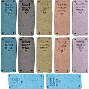 30 Uds. Etiqueta de piel sintética hecha a mano, adorno de etiqueta en relieve de punto, accesorios de bricolaje para jeans, bolsas, zapatos, 30 Uds. Etiqueta de piel sintética hecha a mano, adorno de etiqueta en relieve de punto, accesorios de bricolaje para jeans, bolsas, zapatos,