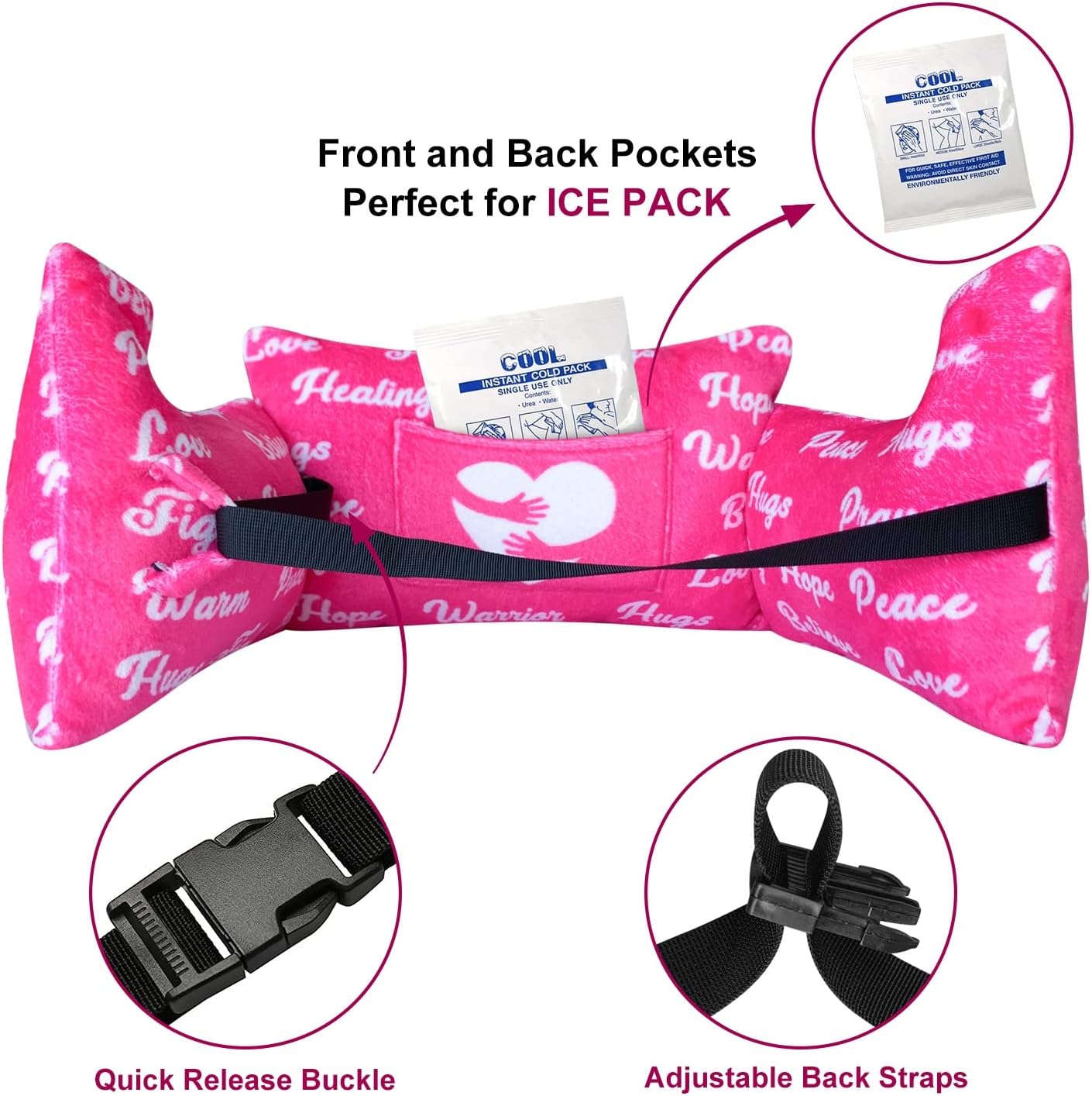 Almohada de mastectomía  Almohada poscirugía, regalos de cáncer de mama para mujeres después de la cirugía almohada para reducción de senos