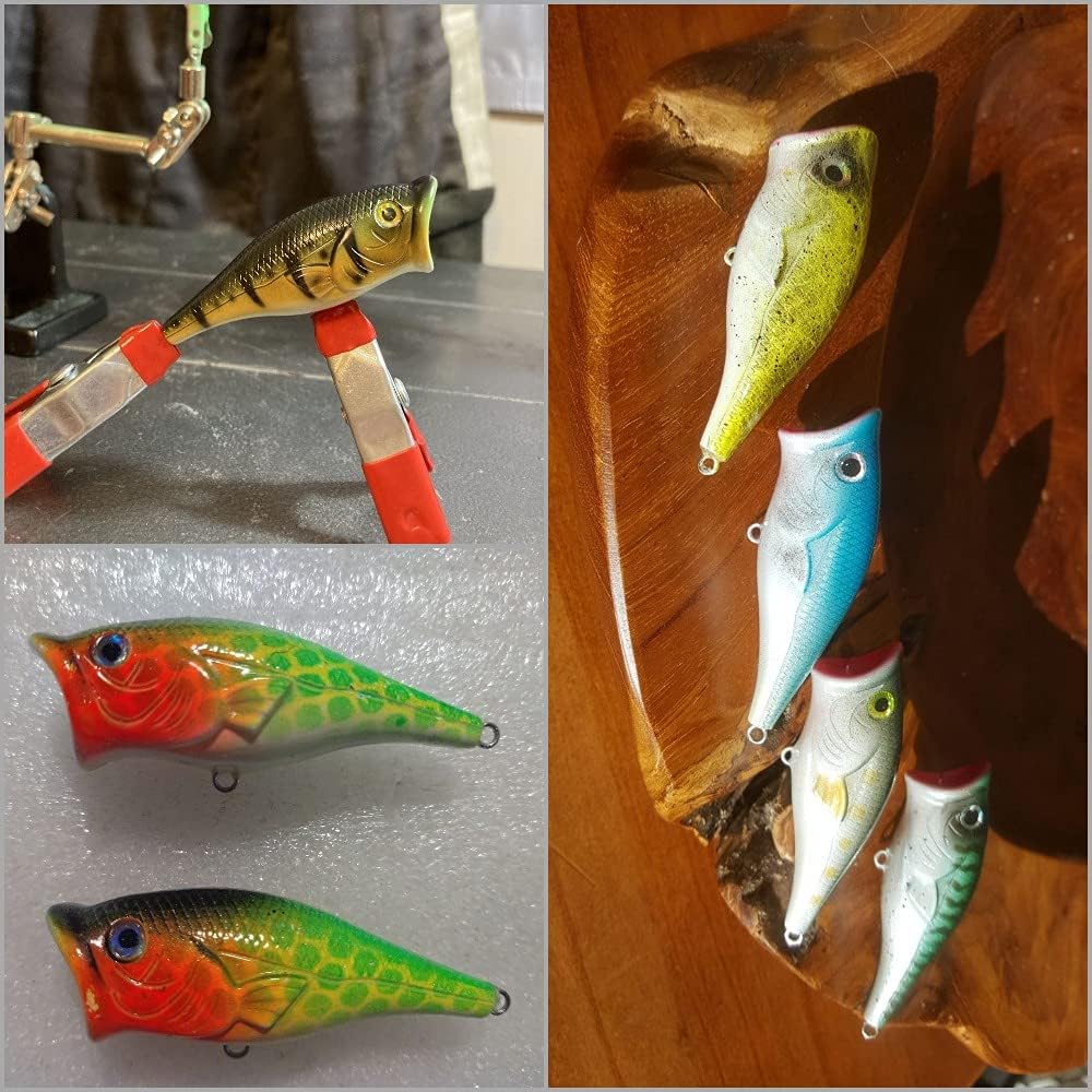 10 señuelos de pesca sin pintar sin pintar de pececillo de crankbait Topwater Lipless Jerkbait