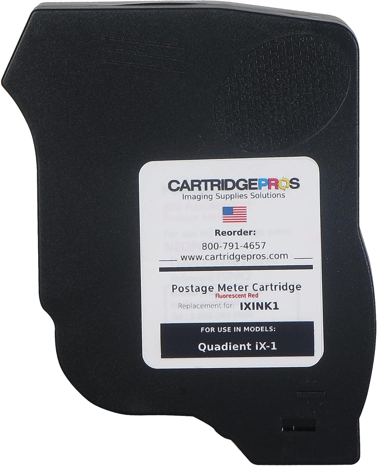 Cartucho de tinta rojo IXINK1 fabricado en EE. UU. para medidores de franqueo iX-1