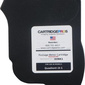 Cartucho de tinta rojo IXINK1 fabricado en EE. UU. para medidores de franqueo iX-1 Cartucho de tinta rojo IXINK1 fabricado en EE. UU. para medidores de franqueo iX-1