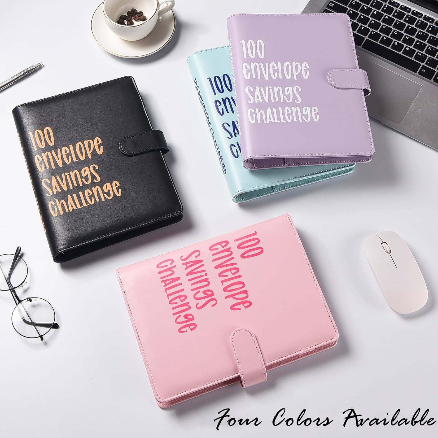 Carpeta de presupuesto de 100 sobres para ahorro de desafío de presupuesto, libro para una manera fácil y divertida de ahorrar $5050 dólares.-PK