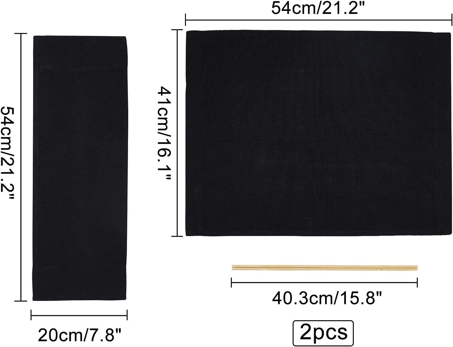 AHANDMAKER 1 juego de funda de repuesto de lona de 21.2 x 16.121.2 x 7.8 pulgadas, color negro, casual, para silla de director de casa, para asiento