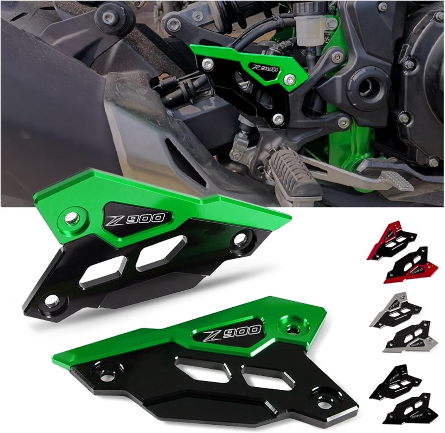 Accesorios Z900 compatibles con Z900 Z 900 2017-2021 2023 Protector de pedal trasero protector de pedal trasero placa de talón accesorios