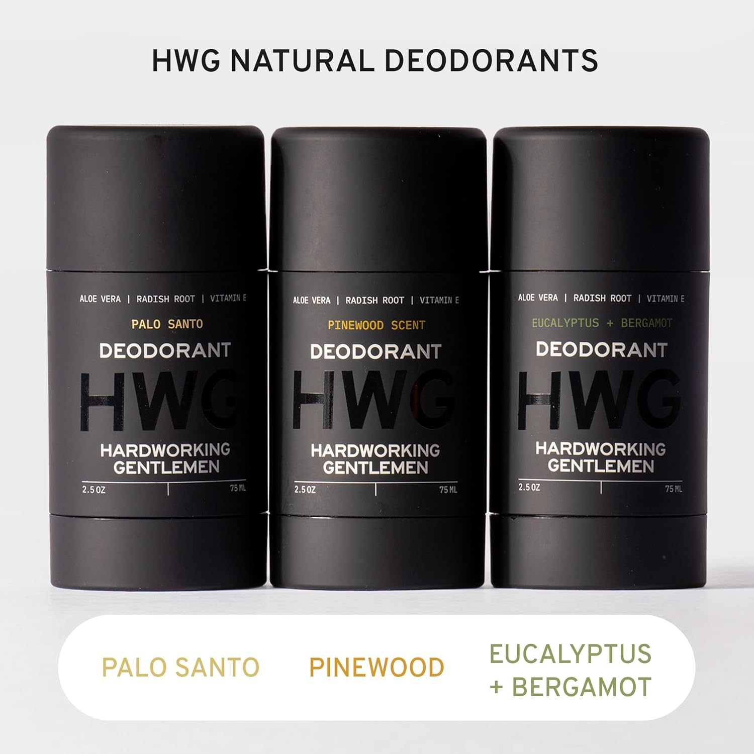 Hardworking Gentlemen – Eucalipto y bergamota – Desodorante corporal fresco para hombre – Todos los ingredientes orgánicos naturales, incluyendo