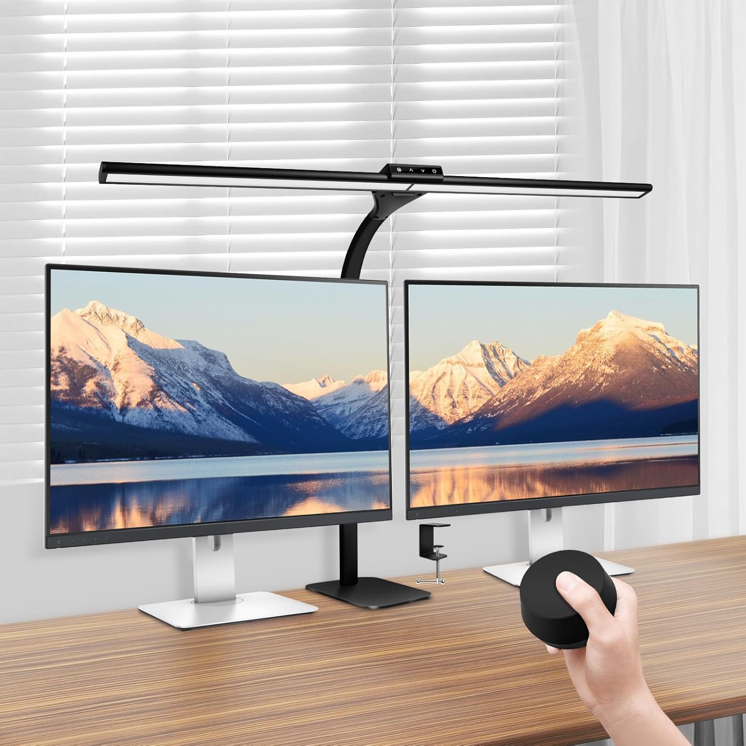 Lámpara LED de escritorio, lámpara de escritorio arquitectónica de oficina, iluminación de oficina de gran tamaño de 31.5 pulgadas, monitor de