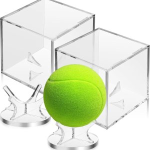 Kisangel 2 juegos de soporte de béisbol vitrina de pelota de golf exhibe acrílico vitrinas para recuerdos de béisbol, béisbol con autógrafo Kisangel 2 juegos de soporte de béisbol vitrina de pelota de golf exhibe acrílico vitrinas para recuerdos de béisbol, béisbol con autógrafo