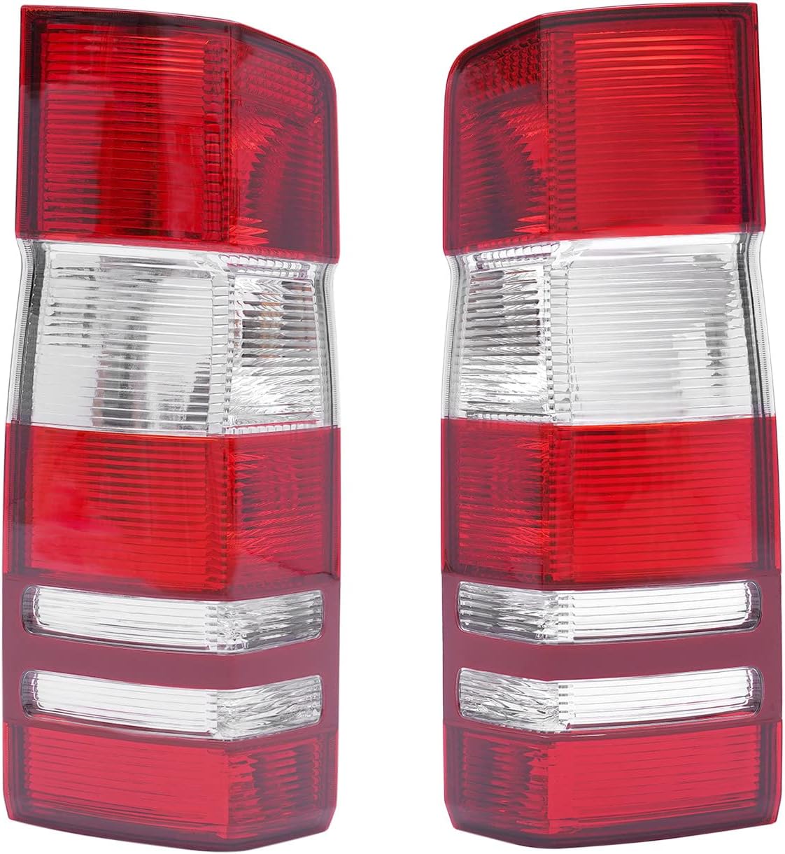 LOYALHEARTDY Para Mercedes Sprinter 250 350 2007-2017 Conjunto de luces traseras halógenas, luz trasera izquierda y derecha del lado del pasajero y