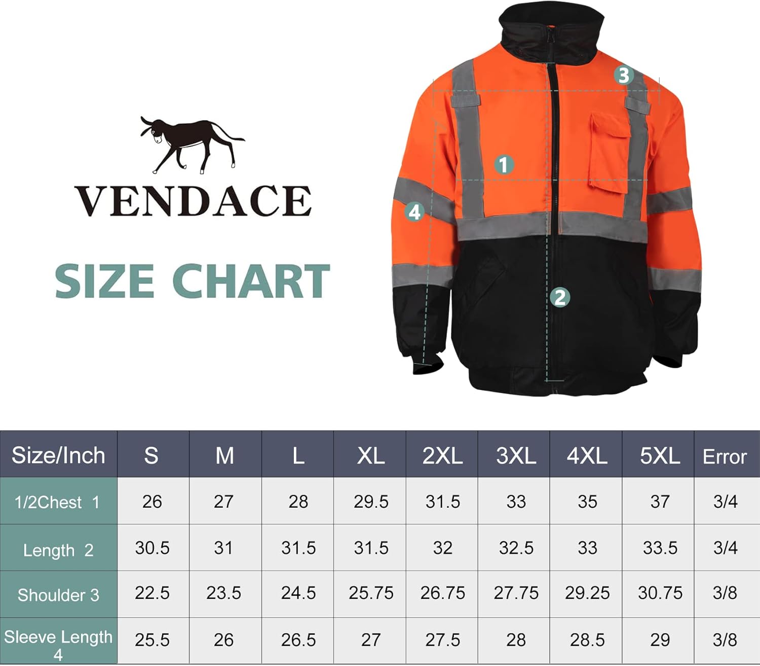 Chaquetas de seguridad reflectantes de alta visibilidad para hombre, forro polar ANSI Clase 3 Hi Vis, chaqueta bomber de invierno con capucha