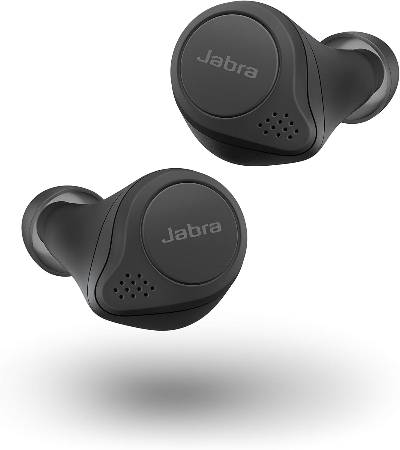 Jabra Elite 75t Auriculares inalámbricos con asistente de voz negro habilitado con estuche de carga (renovado)