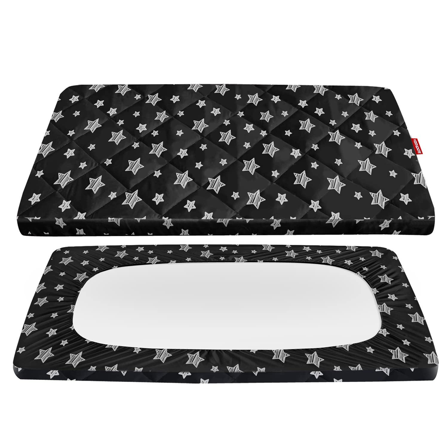 Pack and Play – Funda de colchón para Graco Pack n Play, sábanas bajeras acolchadas para niños, suaves y transpirables, 39 x 27 x 5 pulgadas, para