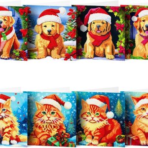 AZURAOKEY 812PCS Tarjeta de taladro de pintura de diamante de Navidad Tarjeta de felicitación Dibujo de diamante Tarjeta de vacaciones Tarjeta de AZURAOKEY 812PCS Tarjeta de taladro de pintura de diamante de Navidad Tarjeta de felicitación Dibujo de diamante Tarjeta de vacaciones Tarjeta de
